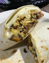 Egg And Cheese Wrap With Home Fries