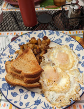 Eggs Home Fries Toast