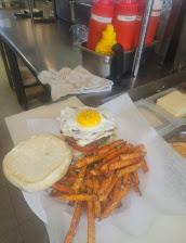 Breakfast Burger With Sunnyside Egg