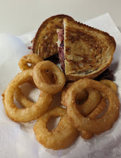 Ruben And Onion Rings