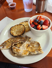 Chicken Breast Fruit Cup English Muffin